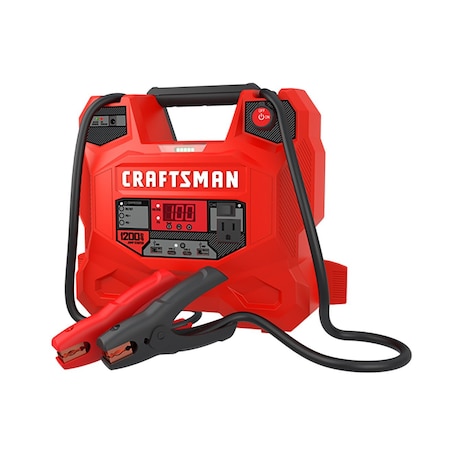 Craftsman 1200A Peak Amps, Jump Starter, Multi-Function, AC, DC, USB, Compressor, Light CMXCESM256